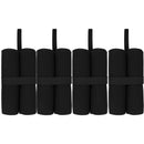 Extra Large Canopy Weights Bag Leg Weight for Pop up Canopy Tent Gazebo Patio Instant Outdoor Sun Shelter, Tent Weight Sand Bags (4Pack black)