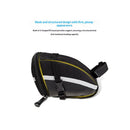 Bike Saddle Seat Bag – 1.2L Bicycle Saddle Bag Keep Bike Accessories – Bike Under Seat Pack for Essentials – Quick Release Bike Pouch – Reflective Stripes for Mountain Road Bikes