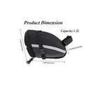 Bike Saddle Seat Bag – 1.2L Bicycle Saddle Bag Keep Bike Accessories – Bike Under Seat Pack for Essentials – Quick Release Bike Pouch – Reflective Stripes for Mountain Road Bikes
