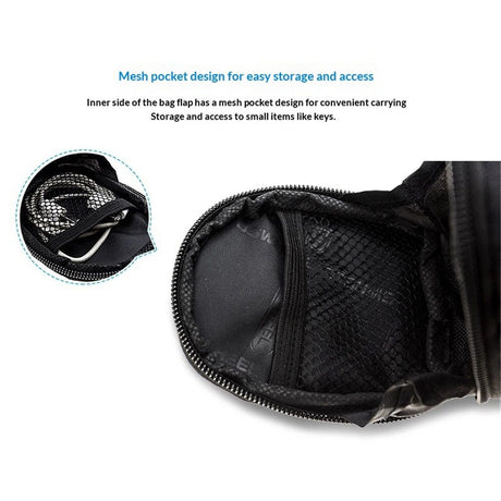 Bike Saddle Seat Bag – 1.2L Bicycle Saddle Bag Keep Bike Accessories – Bike Under Seat Pack for Essentials – Quick Release Bike Pouch – Reflective Stripes for Mountain Road Bikes