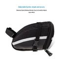 Bike Saddle Seat Bag – 1.2L Bicycle Saddle Bag Keep Bike Accessories – Bike Under Seat Pack for Essentials – Quick Release Bike Pouch – Reflective Stripes for Mountain Road Bikes