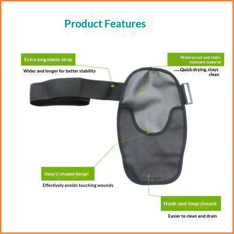 2 pack Waterproof Ostomy Bag Cover Belt Adjustable Washable Colostomy Bag Covers Protector Reusable Stoma Urostomy Ileostomy Pouch Supplies Leak-proof Odour Masking Noise Reduction
