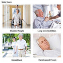 31.5 Inch Padded Bed Transfer Nursing Sling for Patient, Elderly Safety Lifting Aids Home Bed Assist Handle Back Lift Mobility Belt for Patient Care