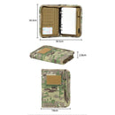 Padfolio Ring Binder of Loose-Leaf Paper, Weatherproof Notebook Cover, Notebook with Zippered for Folders, Cards Refillable Notepad(20.3*14*2.8cm, Only one laptop sleeves)