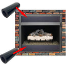 Magnetic Fireplace Draft Stopper - 2pcs Fireplace Vent Covers, Screen Insulation Blocker for Winter Indoor Prevent Cold Air and Heat Loss, 36 x 4in