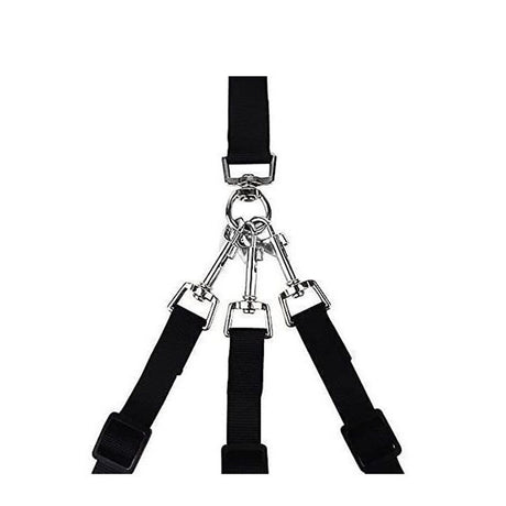 Nylon Weave Three Heads One Drag Three Dog Leash Square Round Rope Pet Traction Belt Dog Chain Strong Safety Lead
