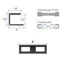 Under Desk Laptop Mount, Metal Under Desk Shelf Holder for Laptop, Mac mini, MacBook, Keyboard with Anti-Scratch Silicone (Black)