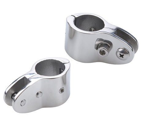 Top Fittings,Top Rail Mounts Jaw Slide,Eye End Caps External Stainless Steel 1 Pair Boat  Top Hinged Jaw Slide Rail Mount 316 Stainless Steel Marine Hardware