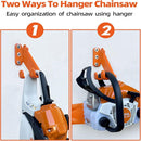 Chainsaw Hanger, 2 Pack Chainsaw Wall Mount, Heavy Duty Chainsaw Holder, Garage Organization Garage Storage Shed Organizer Mounted Chainsaw Rack