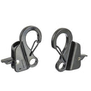 4pcs Stainless Steel Boat Fender Clips Quick Release Clips Boat Bumper Buoy Holders for Rail, Clamp on 5/8" Rope for Fastening Fender Lines, Ideal for Docking