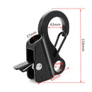 4pcs Stainless Steel Boat Fender Clips Quick Release Clips Boat Bumper Buoy Holders for Rail, Clamp on 5/8" Rope for Fastening Fender Lines, Ideal for Docking