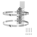 Universal Expansion Tank Water Heater Wall Mounting Bracket, Stainless Steel Diameter Pole Holder Brackets, Water Heater Earthquake Straps for Nitrogen Tank,Propane Tank