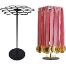 Rotatable Medal Hangers Display, Tabletop Medal Holder Rack Over 45+ Medals Capacity, Ideal for Sports Marathon Races Runners, Cheer, Gymnastics, Soccer, Softball - Easy Hanging Metal