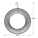 songbird  Whole Peanut Black Wreath Feeder for Squirrels and Blue Jays Hanging Peanut Wreath Feeder, Round Metal Hanging Bird Feeder for Feeding Birds and Squirrels,