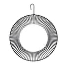 songbird  Whole Peanut Black Wreath Feeder for Squirrels and Blue Jays Hanging Peanut Wreath Feeder, Round Metal Hanging Bird Feeder for Feeding Birds and Squirrels,