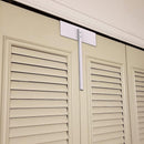 Metal Bifold Door Lock - Double Door Locks Keep Cats&Dogs Out of Closets, Cabinets, Pantry - No Need Install (2PC)