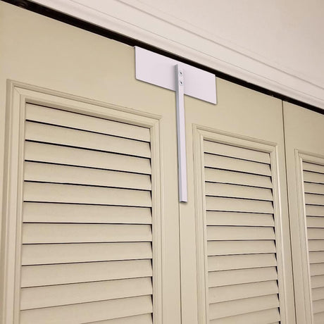 Metal Bifold Door Lock - Double Door Locks Keep Cats&Dogs Out of Closets, Cabinets, Pantry - No Need Install (2PC)