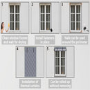 3 Layer 30*56 Inches Winter Insulated Window Curtain-Oxford Thermal Insulated Window Blanket with Fastener-Gray Window Insulation Kit for Winter Keeping Warm