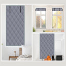3 Layer 30*56 Inches Winter Insulated Window Curtain-Oxford Thermal Insulated Window Blanket with Fastener-Gray Window Insulation Kit for Winter Keeping Warm