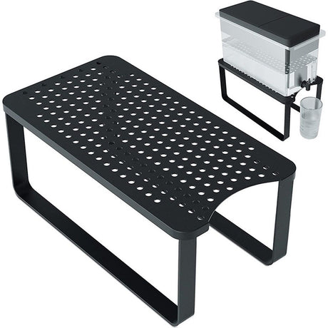 Water Filter Dispenser Stand with Drip Tray - 7.9''W x 14.9''D x 6.8''H, Metal Stand Designed For Filter, Compatible with Zero Water, PUR, Waterdrop etc.