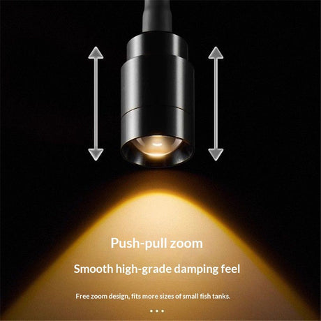 LED Aquarium Light - Freshwater Fish Tank Spotlight Vivarium Terrarium Light Fish tank light, turtle light zoom 3W Warm Light