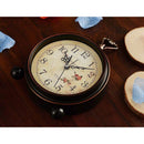 Vintage Analog Alarm Clock, 5 inch Small Silent Desk Clock with Night Light, Battery Operated for Table, Bedroom, Bedside, Living Room, Gift Clock (Flower)