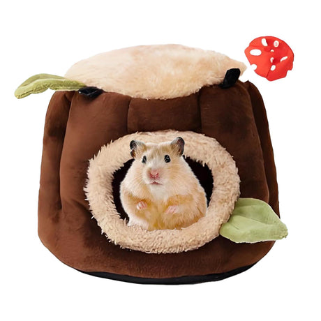 Guinea Pig Hamster Bedding or Hideout for Mouse Mice Rat Ferret Bunny Fluff Bedding Bed House Cage Accessories, （S）