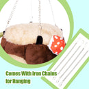 Guinea Pig Hamster Bedding or Hideout for Mouse Mice Rat Ferret Bunny Fluff Bedding Bed House Cage Accessories, （S）