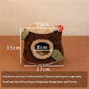 Guinea Pig Hamster Bedding or Hideout for Mouse Mice Rat Ferret Bunny Fluff Bedding Bed House Cage Accessories, （S）