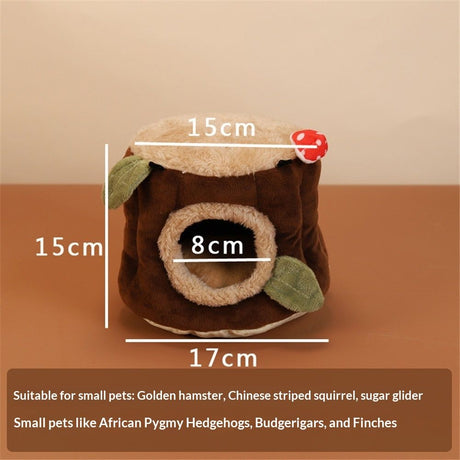 Guinea Pig Hamster Bedding or Hideout for Mouse Mice Rat Ferret Bunny Fluff Bedding Bed House Cage Accessories, （S）