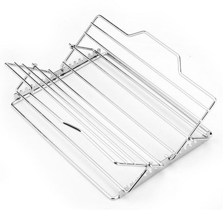Adjustable Roasting Rack for 27.6 * 26.2 * 1.8cm, Stainless Steel Turkey Rack Insert - Fits Oven, Smoker & Grill, Dishwasher Safe Non-Stick