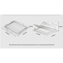 Adjustable Roasting Rack for 27.6 * 26.2 * 1.8cm, Stainless Steel Turkey Rack Insert - Fits Oven, Smoker & Grill, Dishwasher Safe Non-Stick