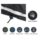 Outdoor Patio Furniture Covers Stacked Chairs , Lounge Chair Covers Outdoor Stack Chairs for All Weather Protection, Black, 65*65*120cm
