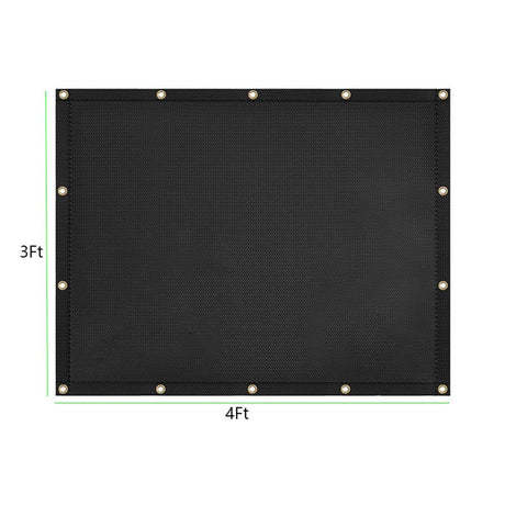Fireproof Grill Heat Shield to Protect Deck Fence from Grill Heat, Heat Shield for Wood Stove, Stove Wall Protector Fridge, BBQ Grill Mat Accessories Compatible （3*4 ft）