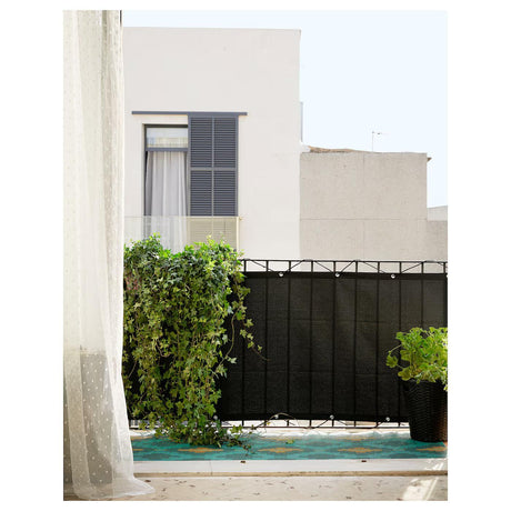 Balcony Privacy Screen Fence Cover 3'x10', Shade Mesh Fabric with Cable Ties, 90% Visibility Block, UV & Wind Protection for Patio, Deck, Porch, Pool, Backyard, Apartments Railing