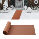 1 Pack 15.7 × 80 Inch No-Slip Ice and Snow Carpet Mats- Natural Coconut Fiber Carpet Anti-Slip Coir Mat for Winter Walkways Front Door Stairs Porch Outdoor Garden Patio Safe &Stable Walking