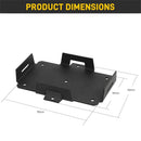 Small Battery Tray Fit 12V-6V /  7AH 8AH 9AH 12AH 15AH Batteries and More, Adjustable Hold-Down Strap Battery Mount Compatible with Boats, Kayaks, Motorcycles, ATVs, Generators, Jetskis