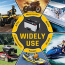Small Battery Tray Fit 12V-6V /  7AH 8AH 9AH 12AH 15AH Batteries and More, Adjustable Hold-Down Strap Battery Mount Compatible with Boats, Kayaks, Motorcycles, ATVs, Generators, Jetskis