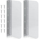 2pcs15 x 6 Inch Stainless Steel Splash Guard Stainless Steel Wall Mount Guard with Screws Screws for Bathroom Sink Side Sink Splash Prep Sinks Protector for Commercial Kitchen Restaurant