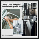 2pcs15 x 6 Inch Stainless Steel Splash Guard Stainless Steel Wall Mount Guard with Screws Screws for Bathroom Sink Side Sink Splash Prep Sinks Protector for Commercial Kitchen Restaurant