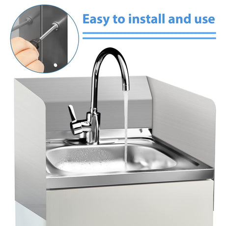 2pcs15 x 6 Inch Stainless Steel Splash Guard Stainless Steel Wall Mount Guard with Screws Screws for Bathroom Sink Side Sink Splash Prep Sinks Protector for Commercial Kitchen Restaurant