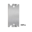 50 Pcs Nail Plates for Wood Studs, 1.5" x 2.5" Cable Wire Protector with Pointed Prongs, Steel Safety Plates, Anti Nail Protection for Protects Plumbing and Wiring