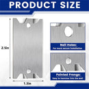 50 Pcs Nail Plates for Wood Studs, 1.5" x 2.5" Cable Wire Protector with Pointed Prongs, Steel Safety Plates, Anti Nail Protection for Protects Plumbing and Wiring