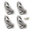 Spring Snap Attach Rope Hook, SS 316 Fender Spring Fending Hook Marine Clothes Boat Hardware (4pcs)