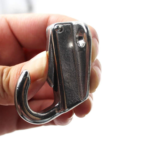 Spring Snap Attach Rope Hook, SS 316 Fender Spring Fending Hook Marine Clothes Boat Hardware (4pcs)