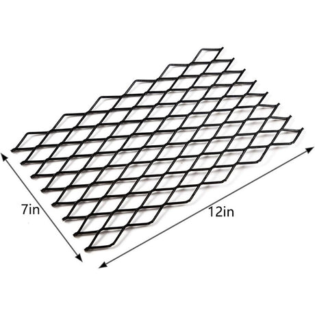 Fireplace Grate Ember Retainer,12x7inches Steel Fireplace Ember Retainer Mesh,Metal Ember Retainer for Use on Fireplace Grates (Small)