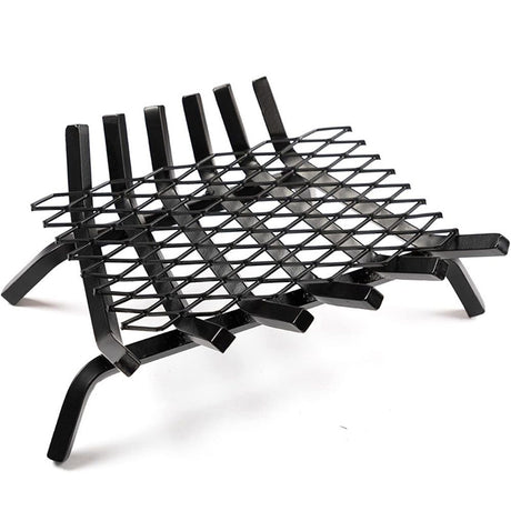 Fireplace Grate Ember Retainer,12x7inches Steel Fireplace Ember Retainer Mesh,Metal Ember Retainer for Use on Fireplace Grates (Small)
