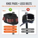 2 Packs Drywall Stilt Replacement Parts, Comfort Stilt Pads Protective Padded Leg Bands for Drywall, Nylon Adjustable Stilt Leg Straps, Suitable for Home Decoration, Street Performance