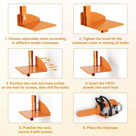 Chainsaw Holder, Chainsaw Wall Mount for MS250, MS251, MS170, MS171, MS172 Heavy Duty Chainsaw Rack Garage Storage Holder Chain Saw Display