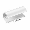 32 Pcs PVC Pipe Clips Pool Cover Clamps for Above Ground Pool Greenhouses, Row Covers, Garden, Shelters, Bird Protection, 2.4 Inch Long(for 3/4 Inch PVC Pipe,White)